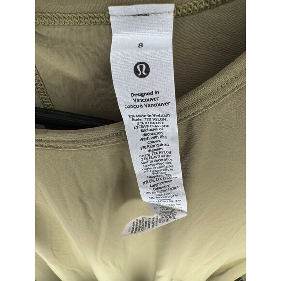 lululemon Lightweight High-Neck Romper Green NWT Sz 8 - Picture 3 of 6